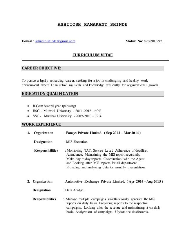 ashitosh shinde data analyst
