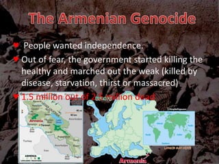 It is up for debate weather the Holocaust is similar to things that have happened before. BigIdeaUNIQUE?ArmenianGenocideHolocaust
