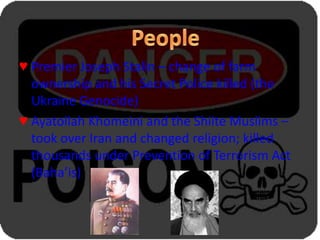 The Premier changed family-owned farms to nationally owned