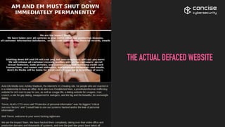 concise
cybersecurity
THE ACTUAL DEFACED WEBSITE
 