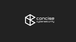 concise
cybersecurity
 