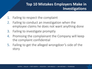 Top 10 Mistakes Employers Make and How to Keep from Making Them