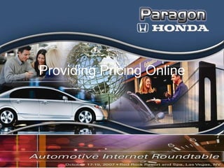 Providing Pricing Online Internet Roundtable 