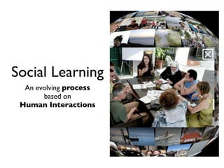 Social Learning
  An evolving process
       based on
 Human Interactions
 