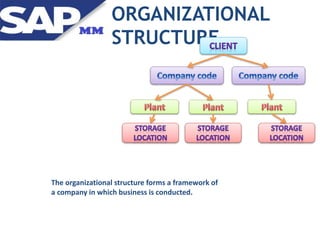 ORGANIZATIONAL
STRUCTURE
The organizational structure forms a framework of
a company in which business is conducted.
 