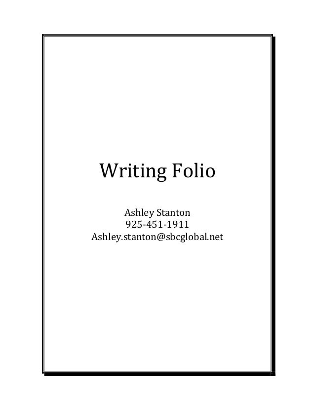 Ashley Stanton FIDM Writing Folio