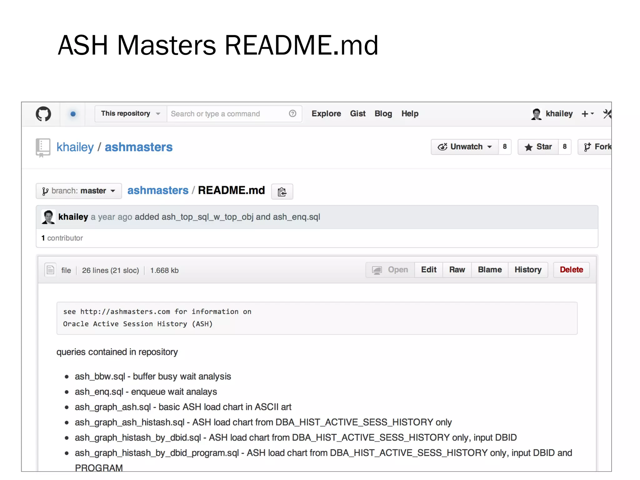 ASH Masters README.md
 