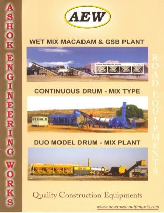  Ashok Road & Infra Equipments (India) Pvt. Ltd., Hyderabad, Wet Mix Plants