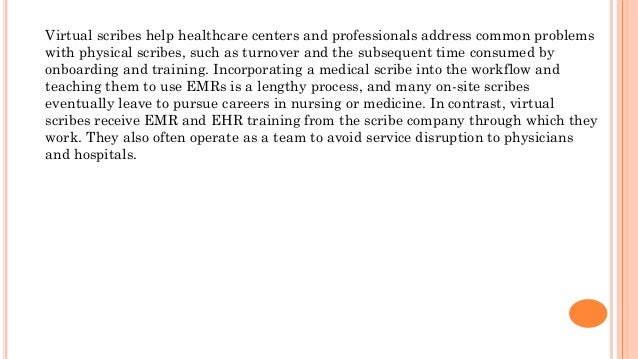 A Review of Virtual Medical Scribing and Some of Its Benefits | PPTX ...