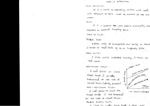 Ce6451 Fluid Mechanics And Machinery Notes