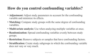 Earth Science Confounding Variables Examples Research Hypothesis and Variables | PPTX