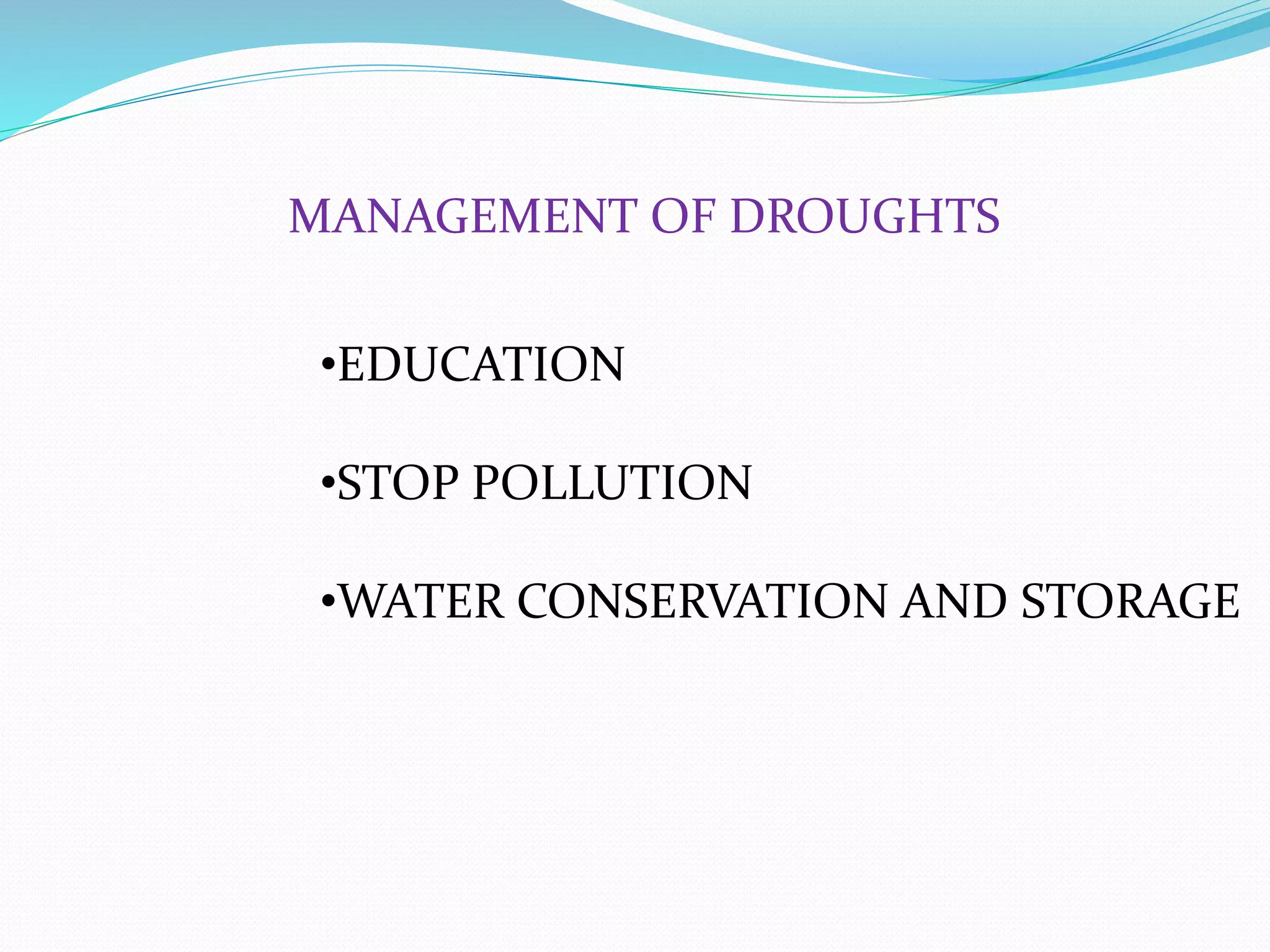 flood and drought management | PPTX