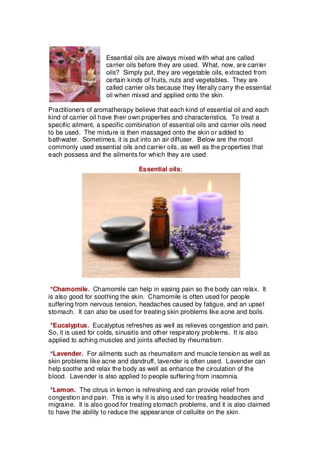 A short guide to aromatherapy