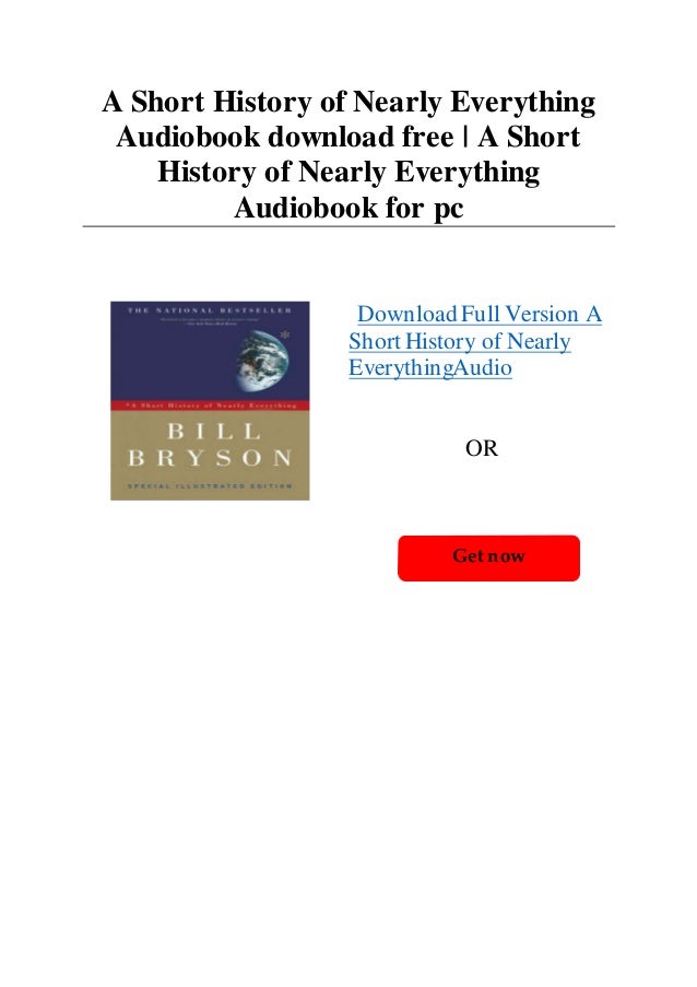 A Short History of Nearly Everything Audiobook download ...
