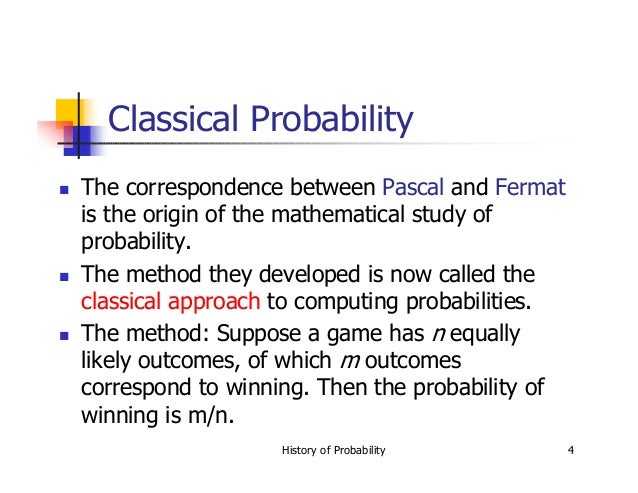 history of probability