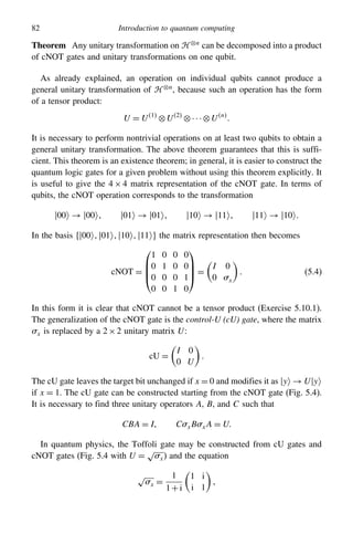 Cnot Gate Quantum Computing Notes.pdf A Short Introduction to Quantum Information and Quantum.pdf