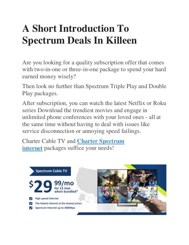A short introduction to spectrum deals in killeen