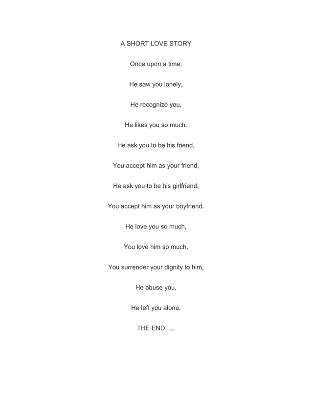 a short romantic story