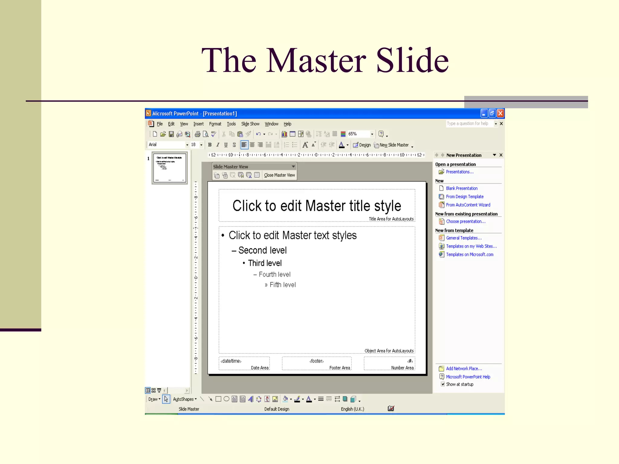 The Master Slide 
