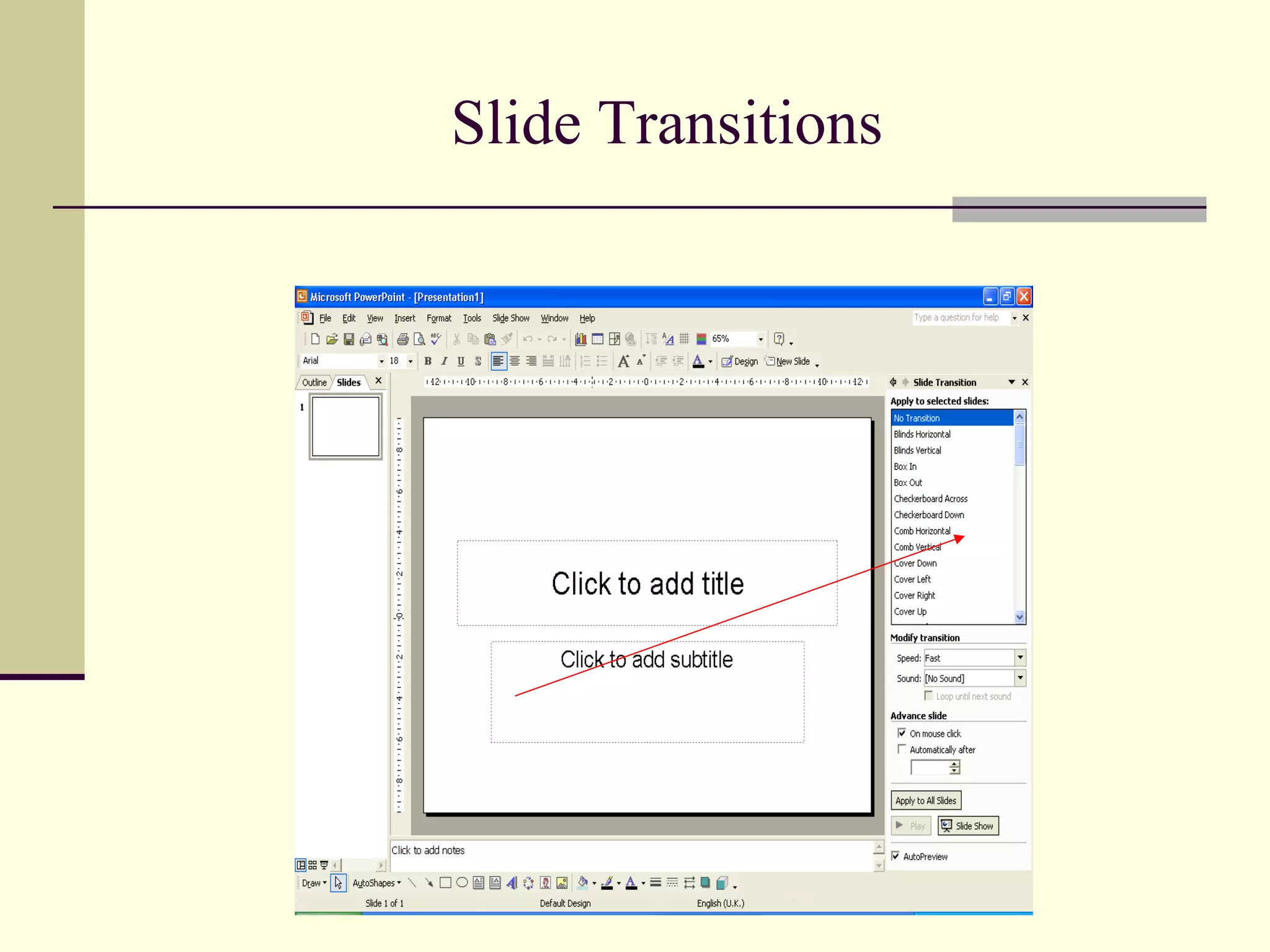 Slide Transitions 