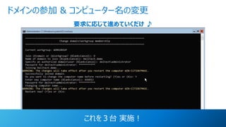 © Copyright 2021 Dell Technologies 14
of Y
ドメインの参加 & コンピューター名の変更
要求に応じて進めていくだけ ♪
これを３台 実施︕
 