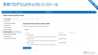© Copyright 2021 Dell Technologies 20
of Y
更新プログラムのチェックとインストール
W
AC
の
操
作
 