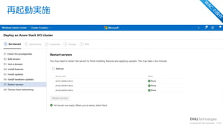 © Copyright 2021 Dell Technologies 22
of Y
再起動実施
W
AC
の
操
作
 
