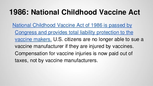Image result for vaccines makers protected from lawsuits by congress