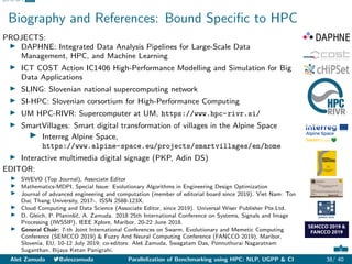Abstract NLP UGPP CI References
Biography and References: Bound Specific to HPC
PROJECTS:
I DAPHNE: Integrated Data Analys...