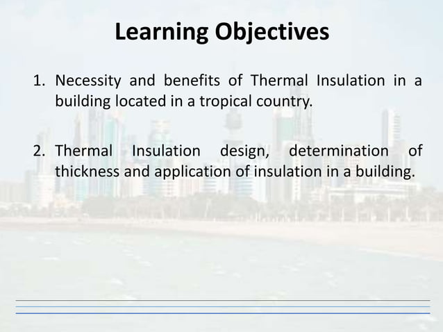 Thermal Insulation System for energy efficient buildings | PPT | Indoor ...