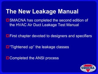 Air Duct Leakage | PPTX