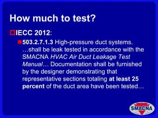 Air Duct Leakage | PPTX