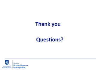 Thank you Questions? 