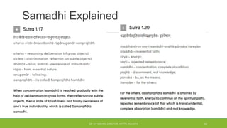 Samadhi Explained
DR. D.P.MISHRA, DIRECTOR, NITTTR, KOLKATA 42
 