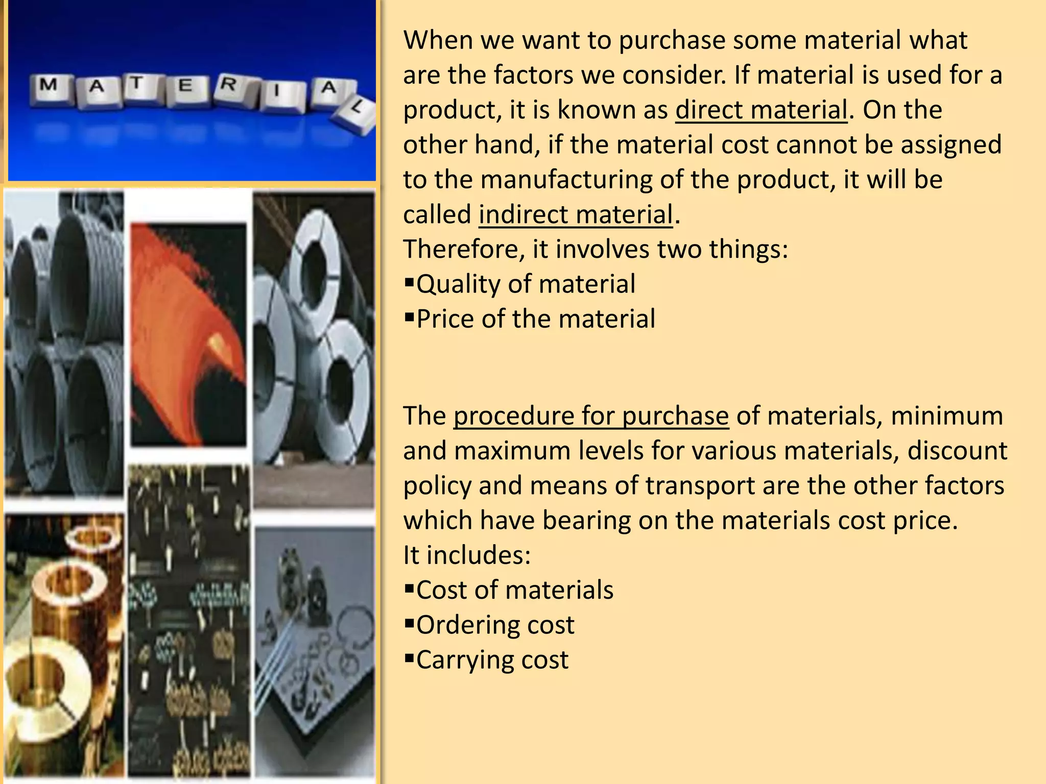 Labour hours required.