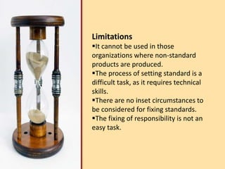 It is presumed that conditions of production will remain unchanged. In case there is any change in price or manufacturing condition, the standards are also revised. Current standard may be ideal standard and expected standard.CurrentA current standard is a standard which is established for use over a short period of time and is related to current condition. It reflects the performance that should be attained during the current period. The period for current standard is normally one year.