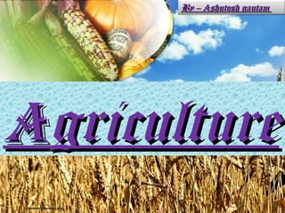 aagriculturegriculture
By –By – aashutosh gautamshutosh gautam
 