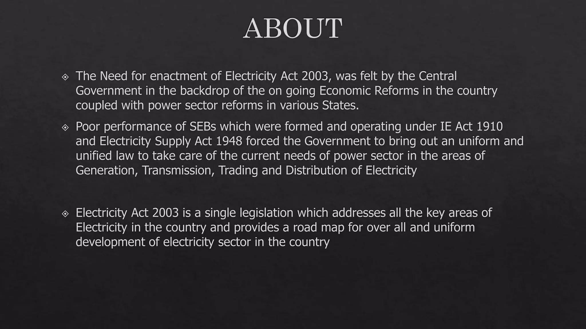 INDIAN ELECTRICITY ACT 2003 PPTX indian-electricity-act-2003-pptx
