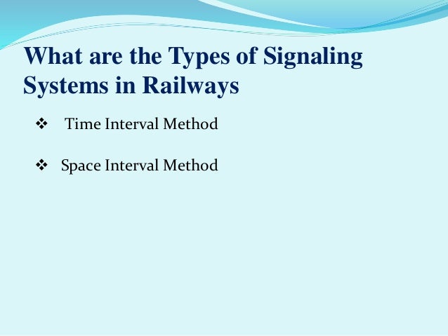 Signalling System At railway