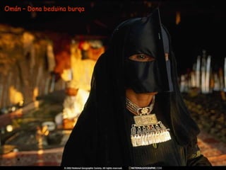 Omán – Dona beduïna burqa 