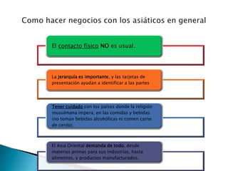 Como hacer negocios con los asiáticos en general