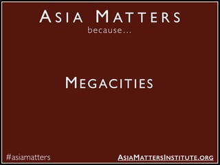 The Asia Matters Report by Graham D Brown