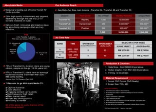 Asia Media TV Official Ratecard 2010