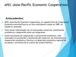 APEC cooperacion economica | PPT