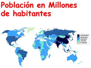 Población en Millones
de habitantes

 
