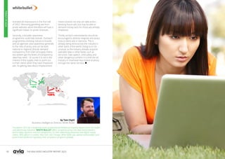 50 51
THE ASIA VIDEO INDUSTRY REPORT 2023
Founded in 2013 by a leadership team of experienced Intellectual Property lawyers from the media
and advertising industries, WHITE BULLET offers companies piracy risk data and protection,
brand safety solutions, and full transparency on their advertising placement and digital supply
chains. With offices in London, New York, and Chicago, White Bullet also advises policymakers and
government bodies on regulatory and compliance programs globally.
by Tom Chytil
Business Intelligence Director, White Bullet
branded ad impressions in the first half
of 2022. Removing gambling ads from
pirate websites alone therefore will have a
significant impact on pirate revenues.
Secondly, a broader awareness
programme could help brands. Outreach
programmes involving notices to brands
and ad agencies raise awareness generally
to the risks of piracy and can be both
national or regional. Brands demand
transparency from their ad supply chains
but seldom get the levels of transparency
data they need – of course it is not in the
interest of the supply chain to point out
to their clients when they have misplaced
ads. So getting data about misplacement
means brands not only can take action,
blocking future ads, but may be able to
demand money back for those ads already
misplaced.
Thirdly, ad tech intermediaries should be
encouraged to directly integrate anti-piracy
tools to block ads in real-time. This is
already being done across the industry in
other parts of the world. Doing so is not
unusual, as the industry already acquires
specialist data in other fields, such as
terrorism, hate speech, child safety and
other dangerous content. It is time the ad
industry in Southeast Asia looked at piracy
through the same risk lens. 
PIRACY
IN
ASIA
 