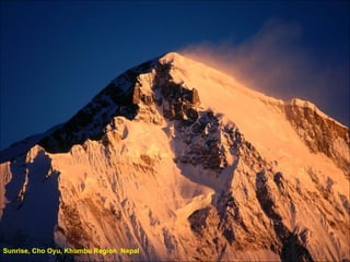 Sunrise, Cho Oyu, Khumbu Region, Nepal 