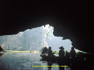 Grottoes at Tam Coc, Ninh Binh, Vietnam 
