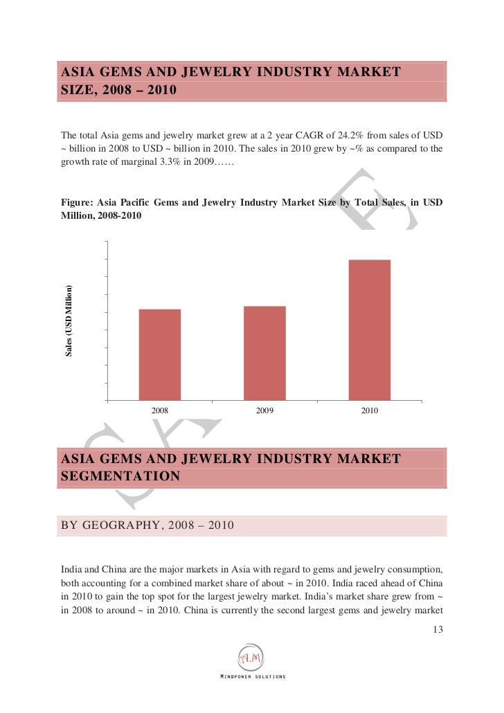 Asia Gems and Jewelry Industry Outlook to 2015 China Outpacing Indi…