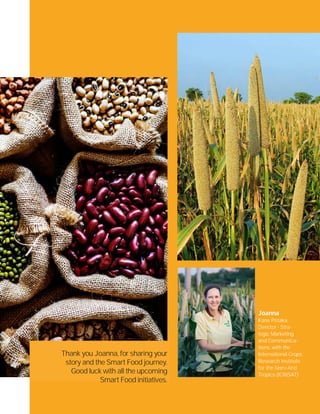 What is your vision for the smart food initiative? & what led to the initiation of smart food and why?